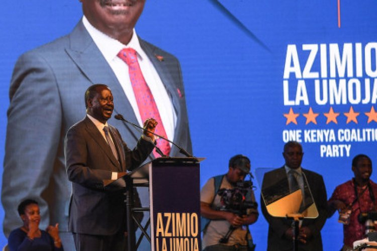 Kenya's Odinga slightly ahead in presidential race: early results