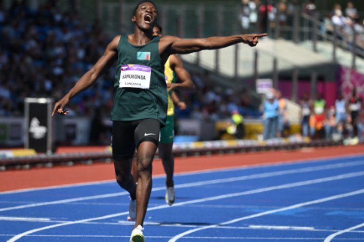 Zambia's Samukonga wins historic Commonwealth Games gold