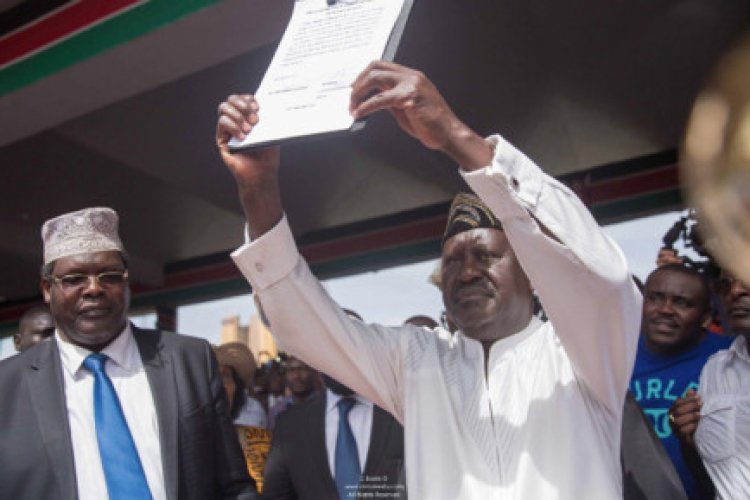 Kenya's Odinga files court challenge to presidential poll result