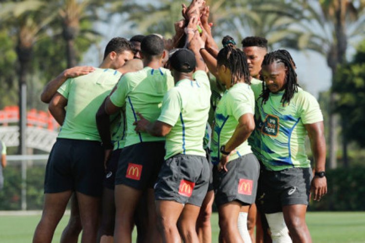 South Africa tries to complete Rugby Sevens Series title in LA