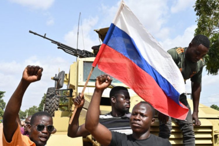 Pro-Russia demonstrators rally in Burkina after coup