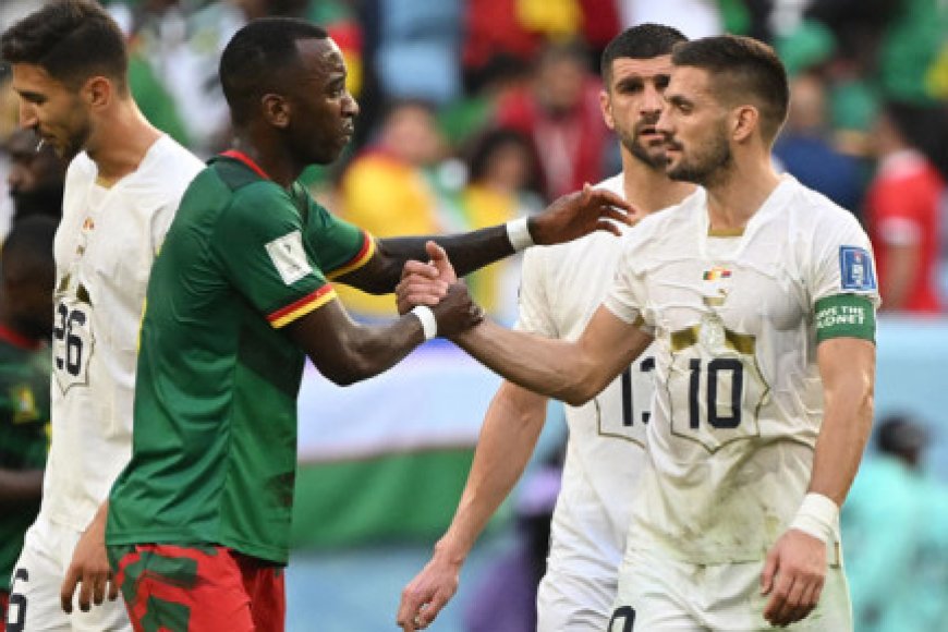 Cameroon fight back to draw World Cup thriller with Serbia