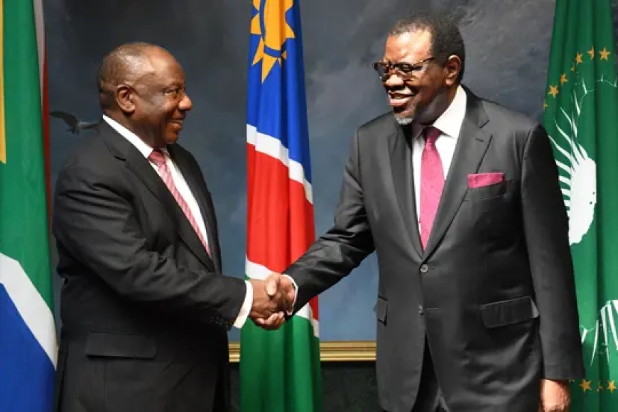 Ramaphosa mourns loss of Namibia's Geingob, 'a friend of South Africa'
