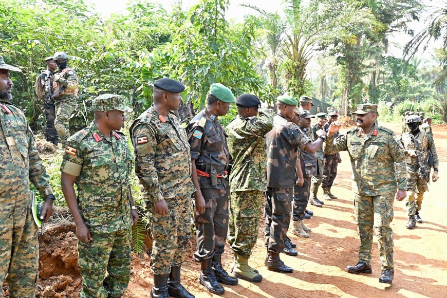 Gen. Muhoozi Kainerugaba Visits UPDF Troops in Eastern DRC Under Operation Shujaa