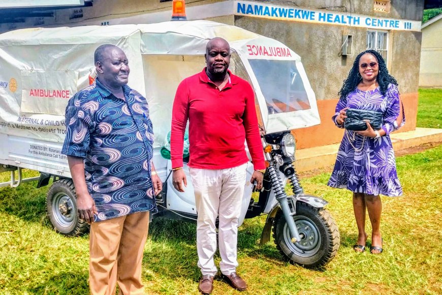 Counsel Paul Mugoya Wanyoto Uplifts Northern Division with Tricycle Ambulance Donation to Namakwekwe Health Centre III